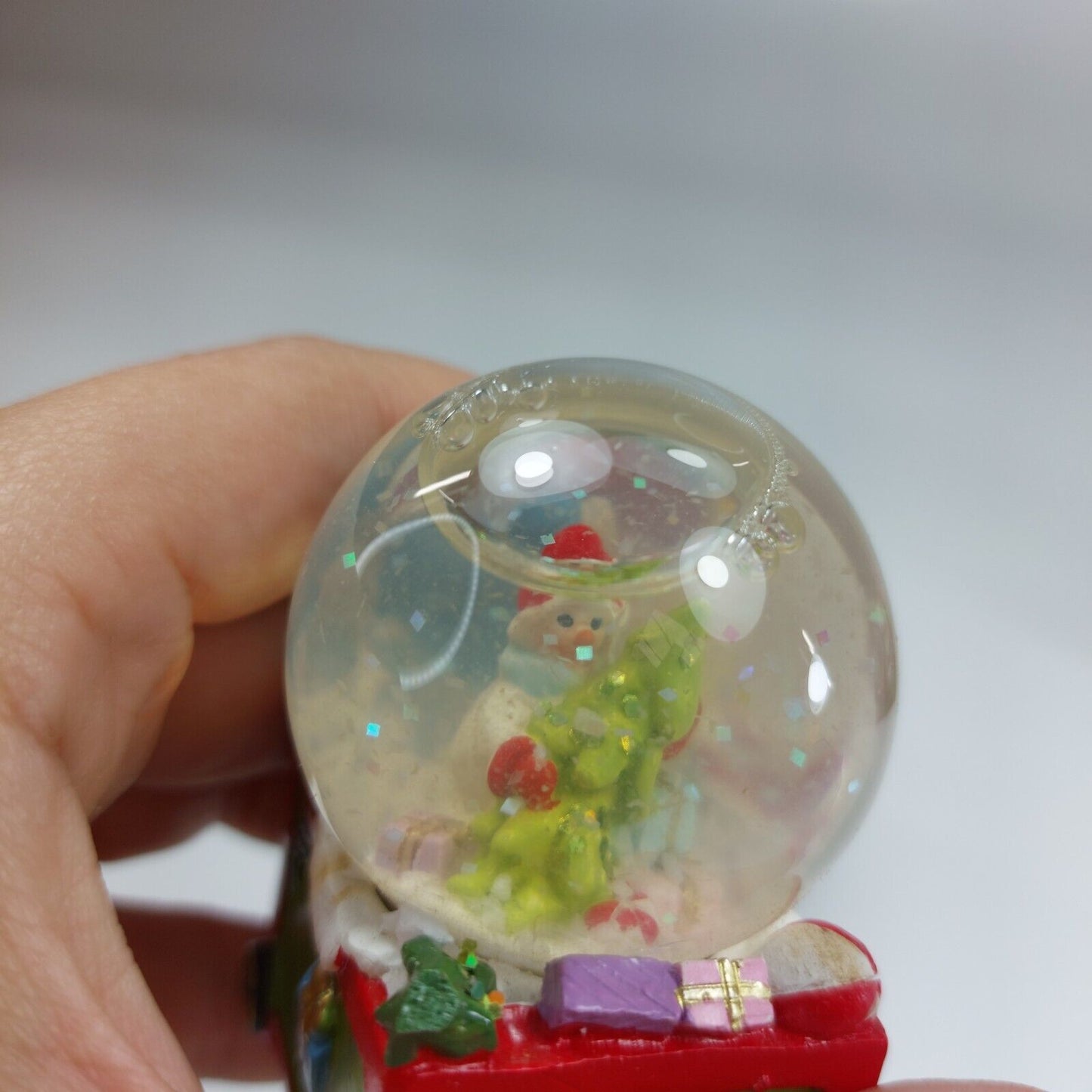 Holiday Snow Globe Train Set with Christmas Motifs