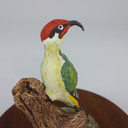 The Merlin Collection Handcrafted Woodpecker Figurine - Vintage Collectible