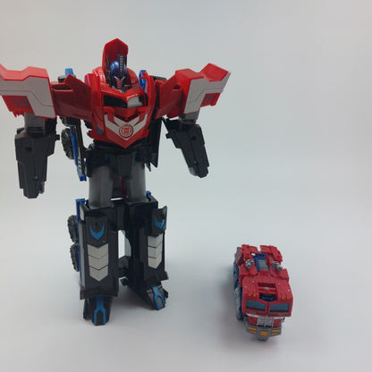 2 × Transformers Mega Optimus Prime Robots In Disguise 3 Steps