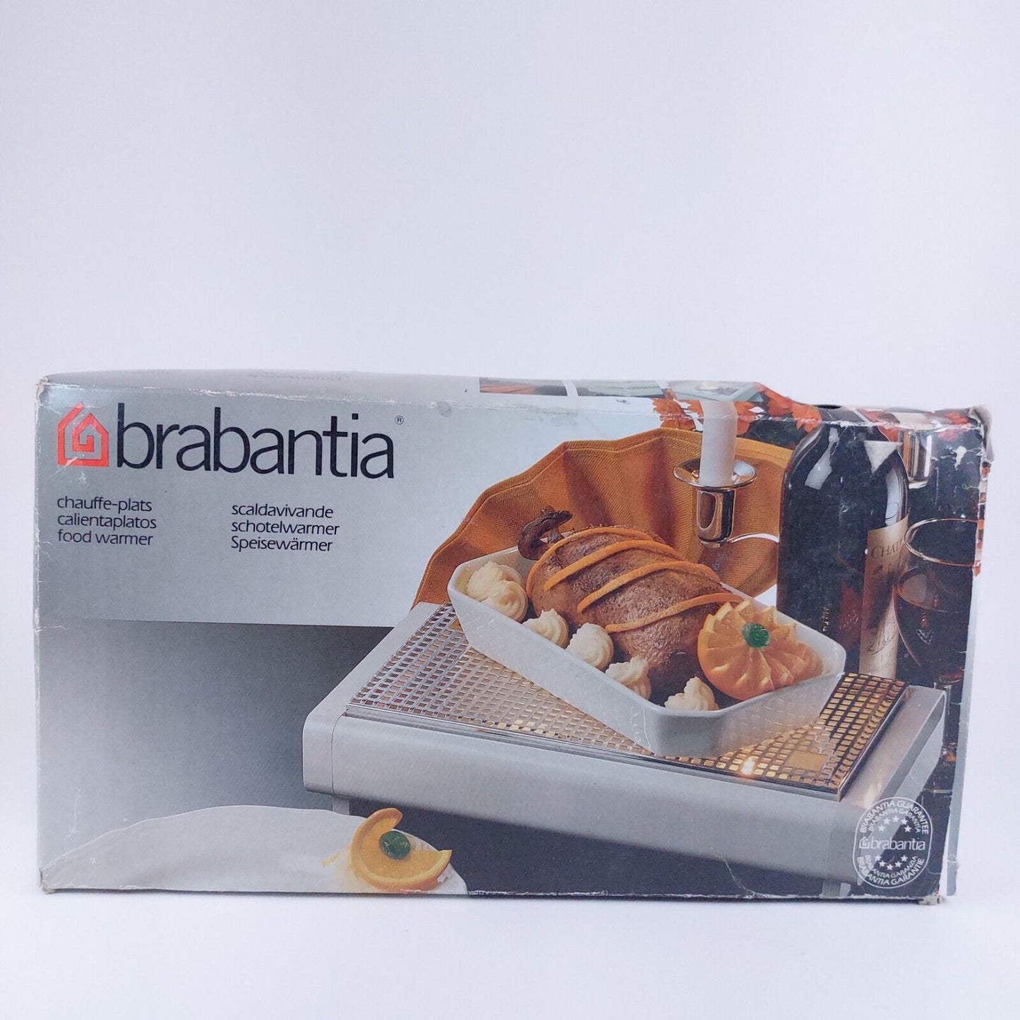 Vintage Brabantia Food Warmer, Two Burners, Black, Made in Holland, 1990's