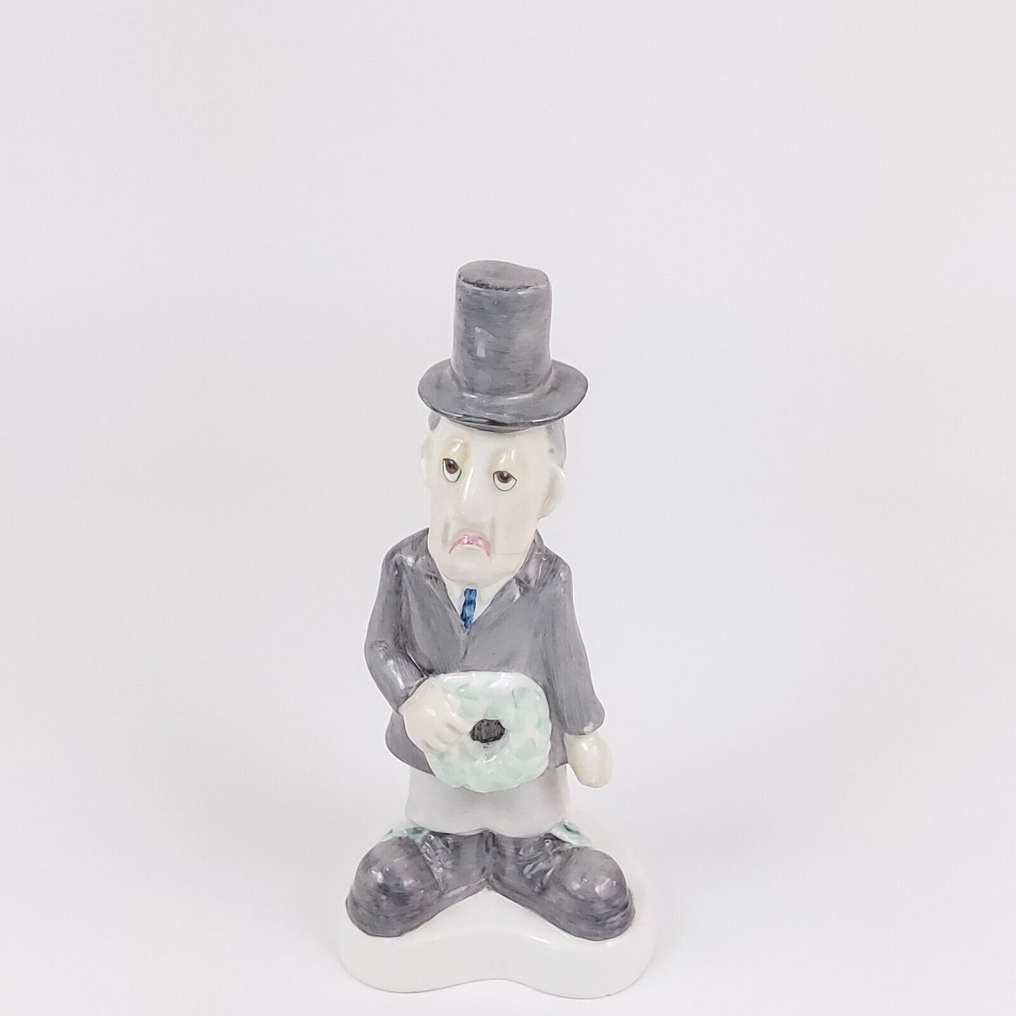 Welshcrest Fine Bone China Figurine - Vintage 1960's Top-Hatted Man -Repaired