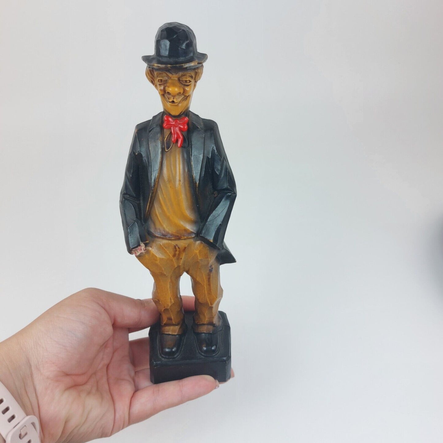 Germany OBERAMMERGAU BAVARIAN HOBO CARVED FIGURINE 9"