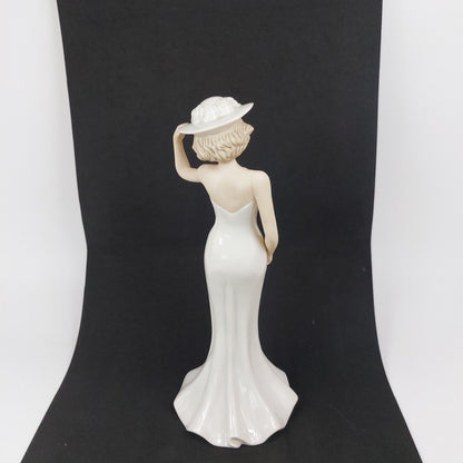 SBL Regal House Collection Porcelain Figurine - Paula in White Dress