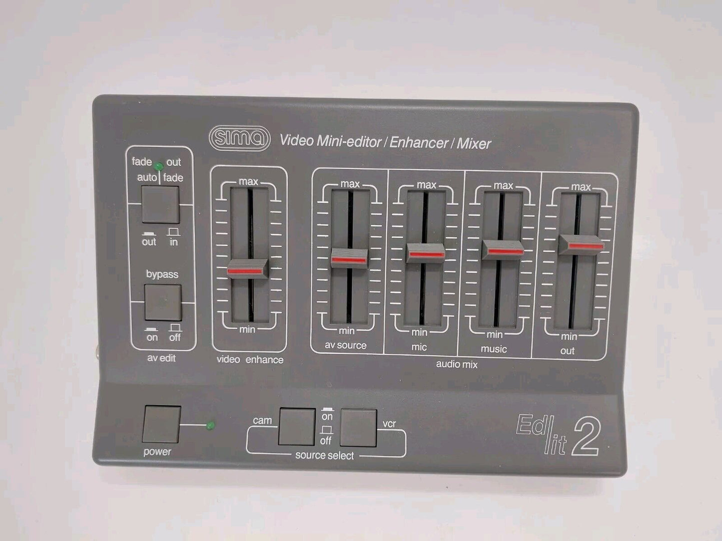 SIMA Video Ed/it 2 Mini Editor Video Enhancer and Sound Mixer Vintage