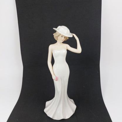 SBL Regal House Collection Porcelain Figurine - Paula in White Dress