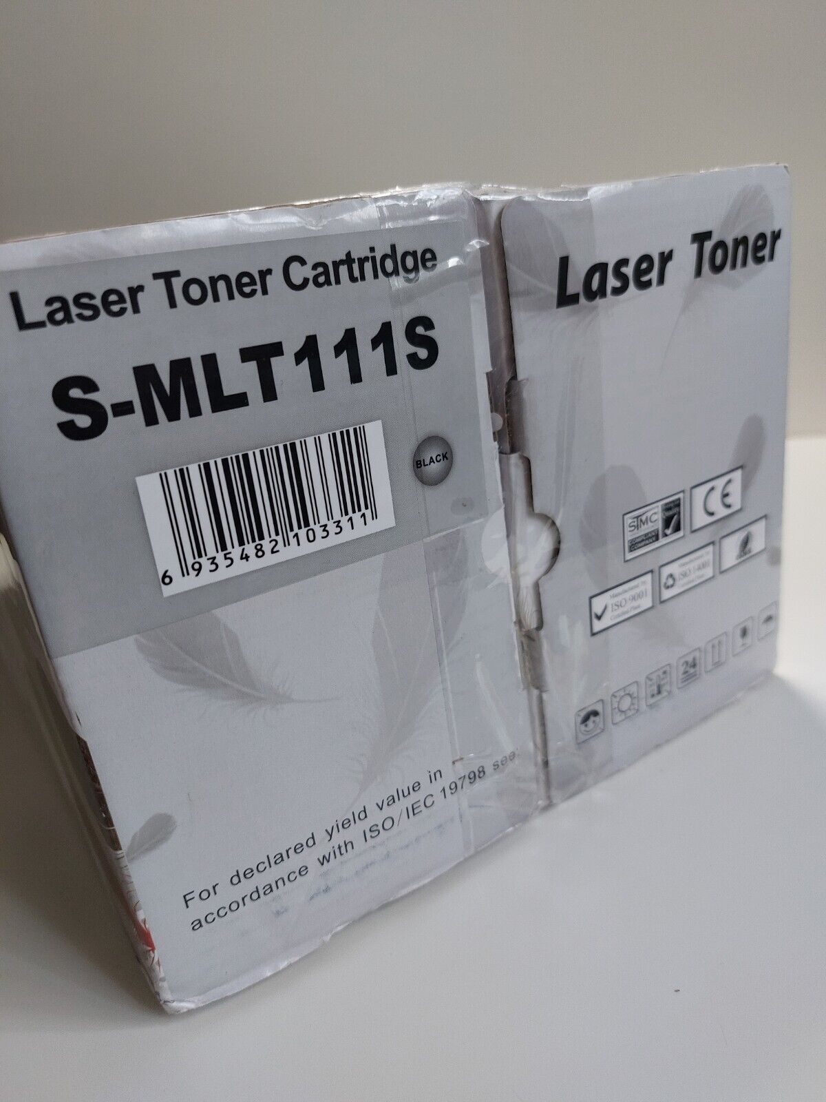 2 x Laser Toner Cartridge S-MLT111S Compatible with Samsung Printers, Black