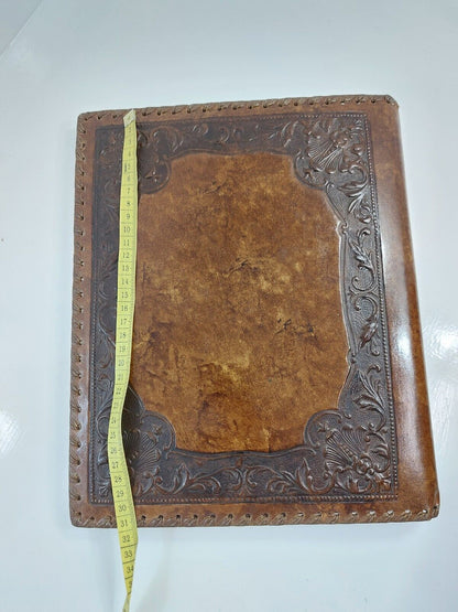 Hand-Painted Photography Embossed Leather Photo Album - Handmade Vintage Venice