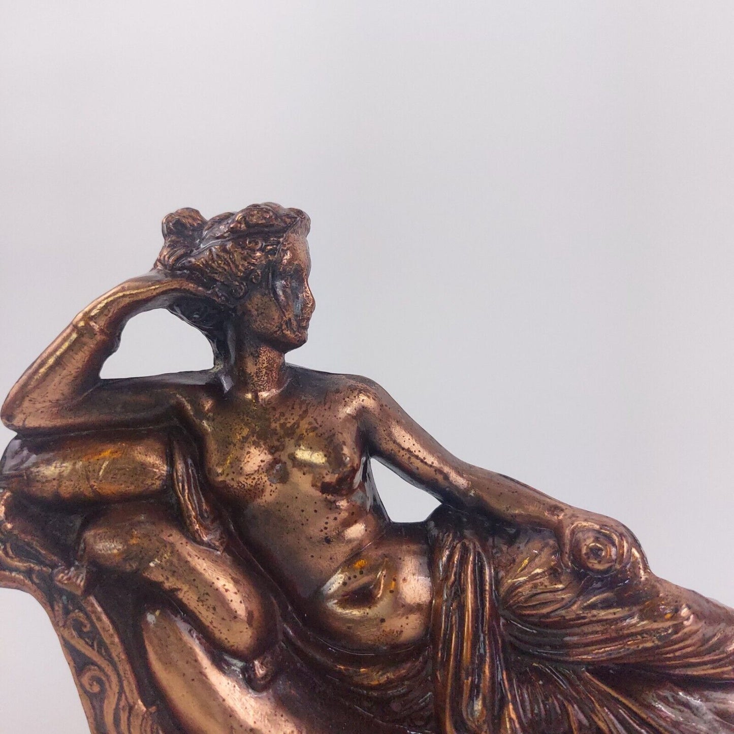 Aphrodite Cyprus Bronze Sculpture on Marble Base - Classic Figurine Statue