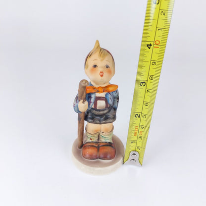 Goebel Hummel "Little Hiker" Porcelain Figurine, W. Germany TMK-5 Mark