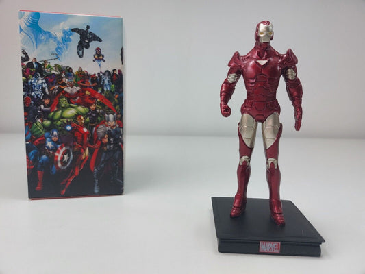 Marvel Iron Man Collectible Figurine 2017 Red Armor Display Base Good Condition