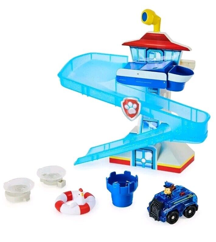 Paw Patrol Water Rescue Bath Playset - Includes Chase Vehicle - New & Sealed