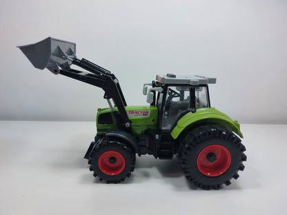 Agricultural Tractor  with Trailer  1:16 Scale - Zhong Sheng 950, Green and Red