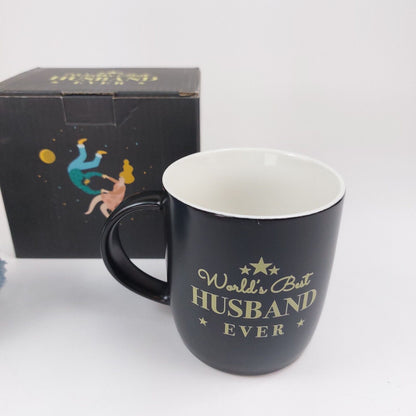 Triple Gifftted 'A Gift Set for Husband' - Ceramic Coffee Mug and Cozy Socks