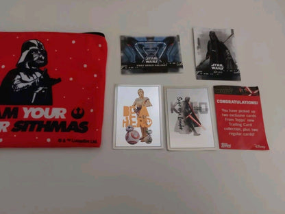 Star Wars "I Am Your Father Sithmas" Zip Pouch with Trading Cards