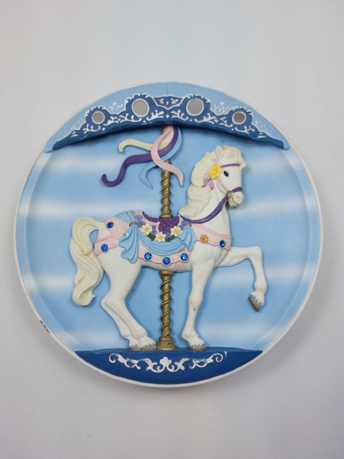 Bradex 1992 Musical Carousel Horse Plate "Sweet Standish"