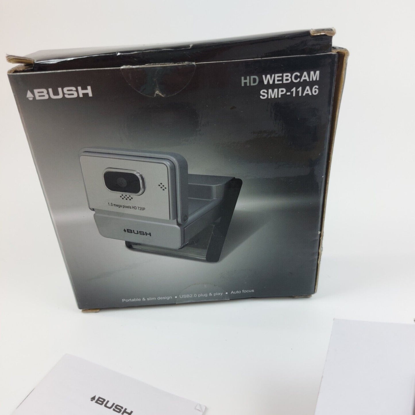 Bush HD Webcam SMP-11A6 1.0MP Sensor, USB2.0 Plug & Play, Portable Design - New