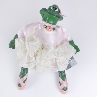 The Country Folks Bailey Rina Green Frog in Pink Dress