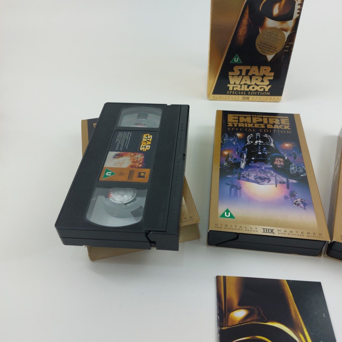 Star Wars Trilogy, Special Edition, Gold Box Set VHS 1997 Collectable See ThePic