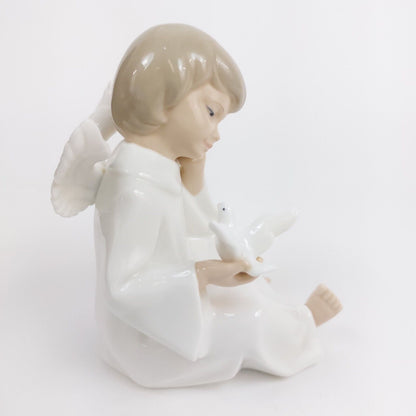 The Leonardo Collection Porcelain Angel with Dove Figurine