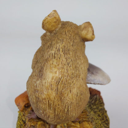 Arden Sculpture Collection "Mouse on Mushroom" Resin Figurine -Vintage from 80's