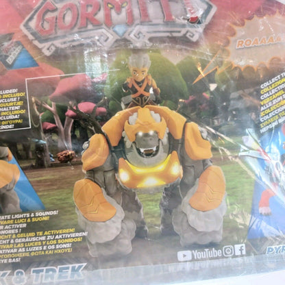 Gormiti Gorok & Trek Action Figures Set with Lights & Sounds - New, Sealed Boxed