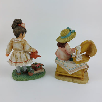 Christine Haworth Leonardo Figurine Set - Monday's Child & Greenfingers