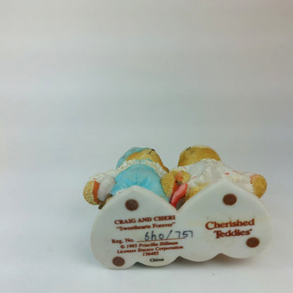 Cherished Teddies Accents Cherished Teddies Craig And Cheri Sweethearts Forever