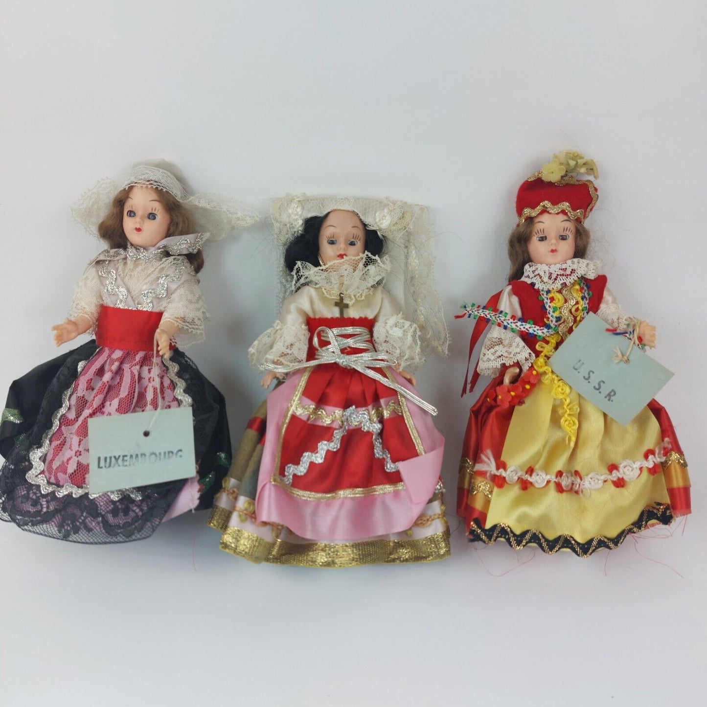 Corrine's Brides Of All Nations , 3× Bride Dolls, Costumed Hand Finished, USSR..