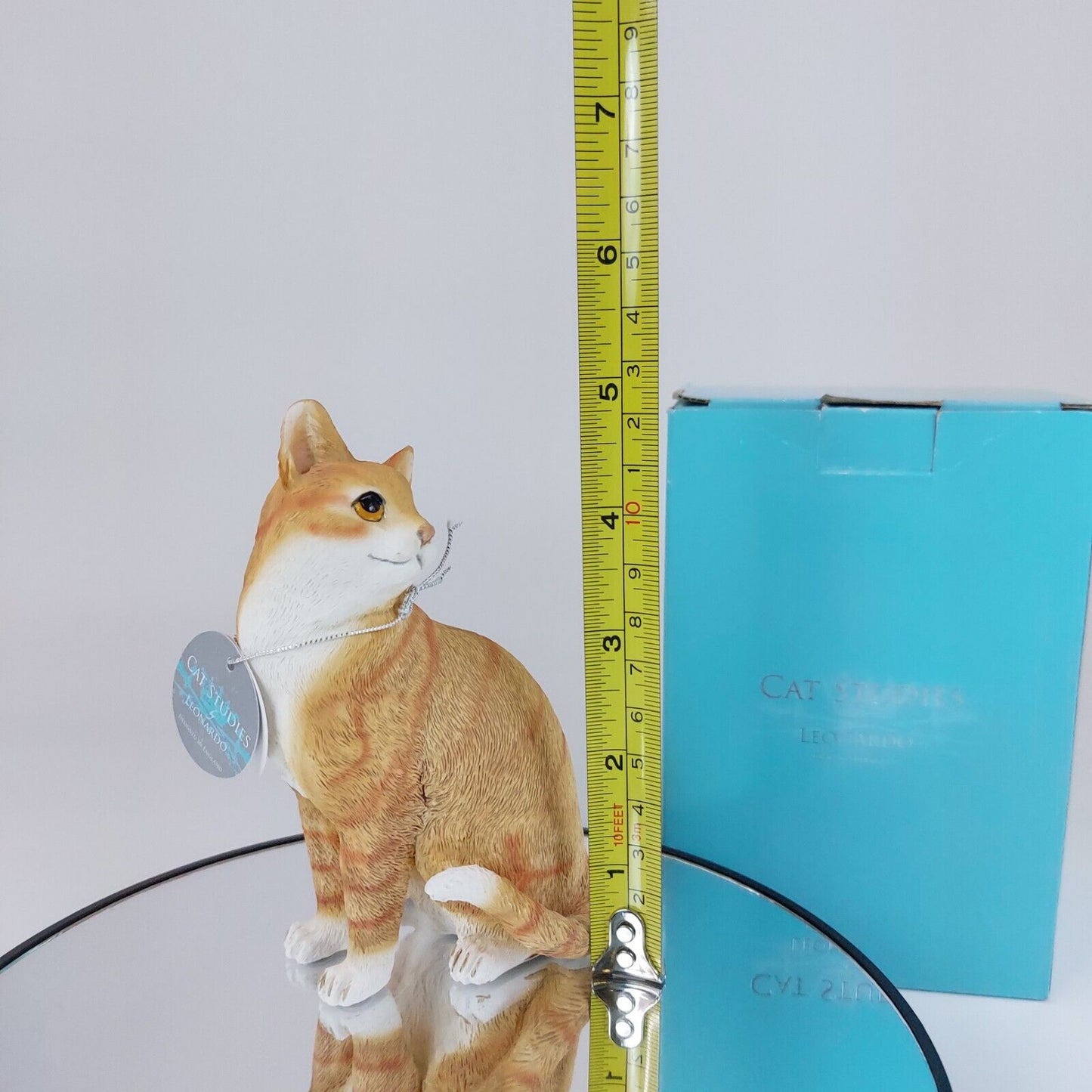 Leonardo Collection "Cat Studies" Ginger & White Tabby Cat Resin Ornament