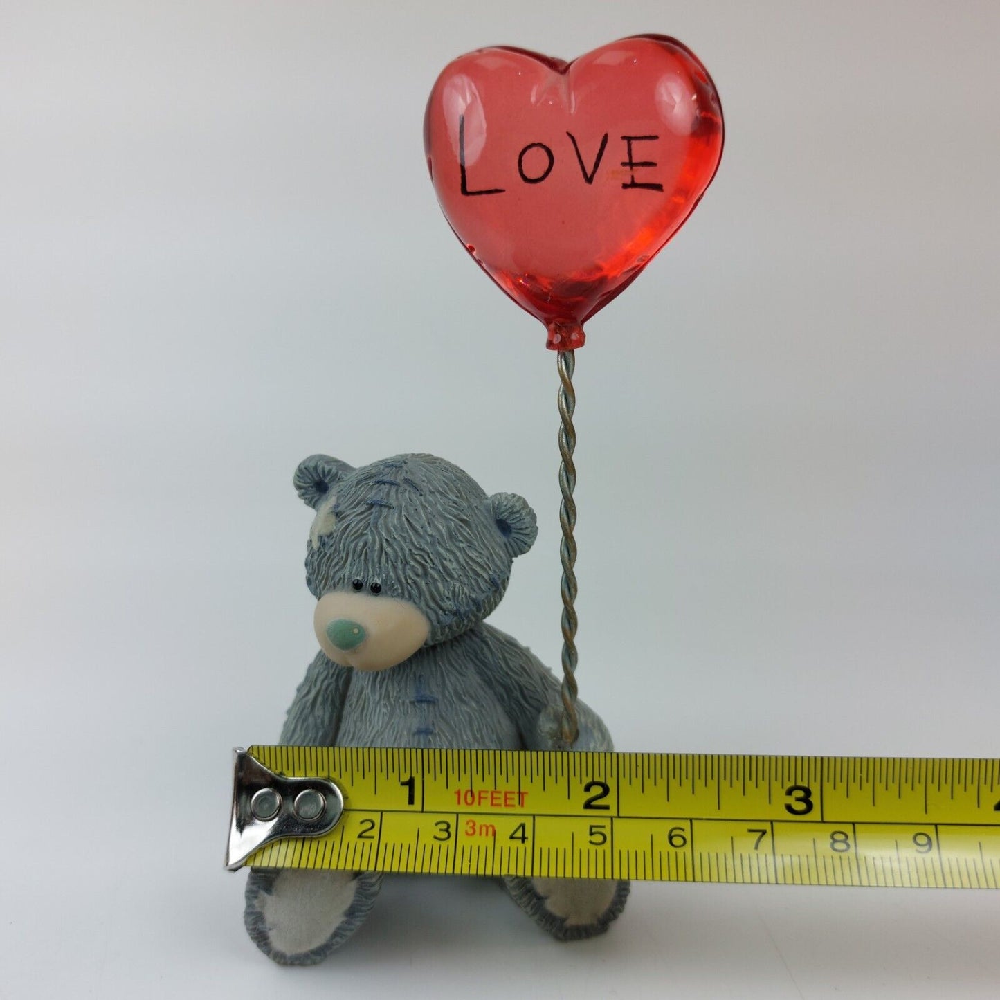 Me to You Tatty Teddy Bear With Love Heart Balloon 2003 Handmade Figurine Gift