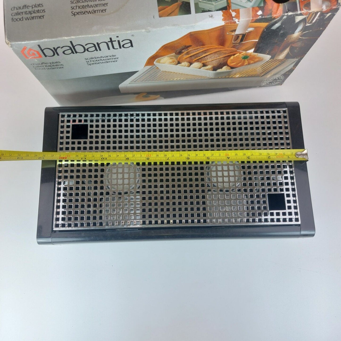 Vintage Brabantia Food Warmer, Two Burners, Black, Made in Holland, 1990's