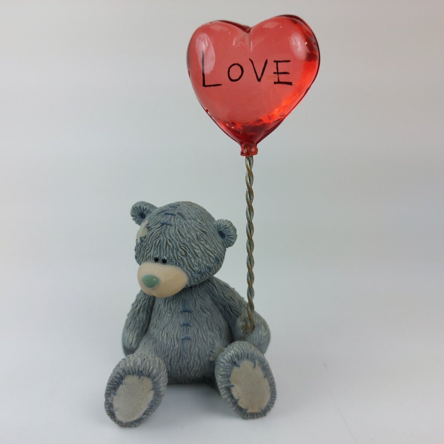 Me to You Tatty Teddy Bear With Love Heart Balloon 2003 Handmade Figurine Gift