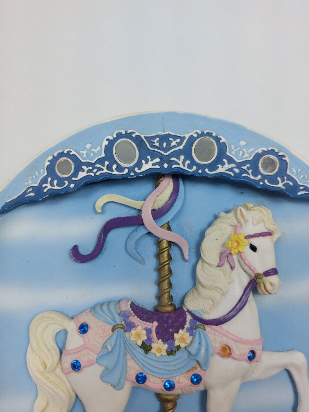 Bradex 1992 Musical Carousel Horse Plate "Sweet Standish"