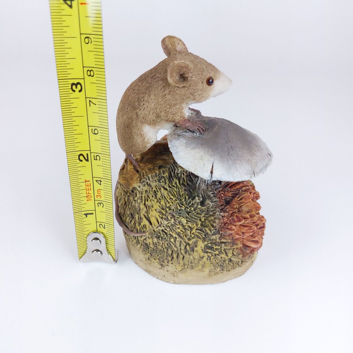 Arden Sculpture Collection "Mouse on Mushroom" Resin Figurine -Vintage from 80's