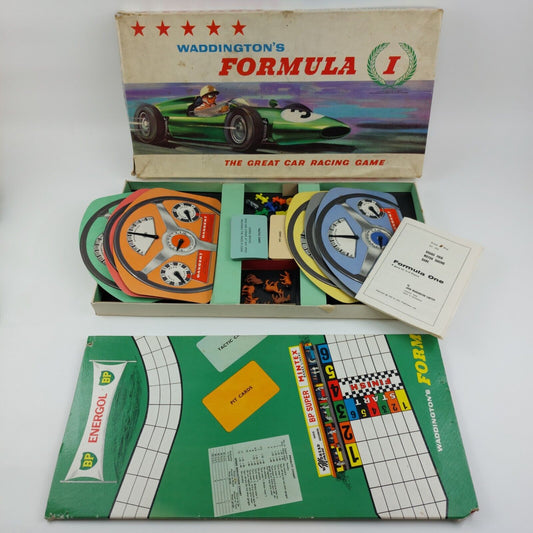 1962 Waddingtons Formula 1 Motor Car Racing Board Game 1st Edition