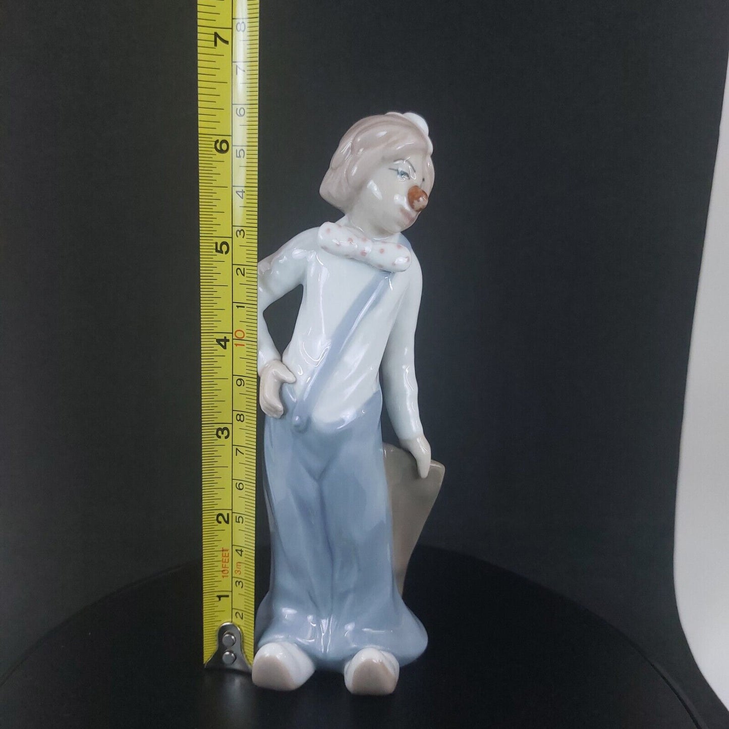 Casades Clown with Bag Porcelain Figurine- Collectible Spain 6 Inc