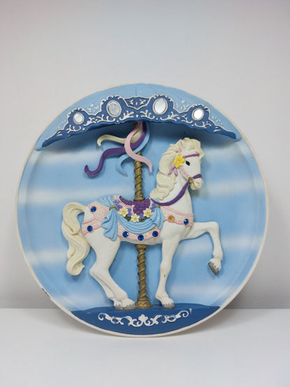 Bradex 1992 Musical Carousel Horse Plate "Sweet Standish"