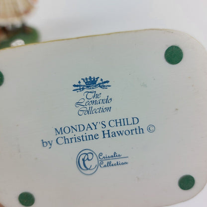 Christine Haworth Leonardo Figurine Set - Monday's Child & Greenfingers