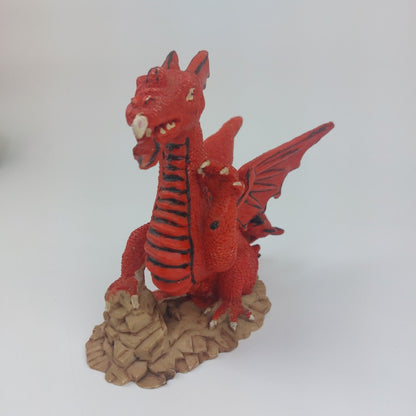 Fly Dragon Digurine Red Resin, See The Pictures