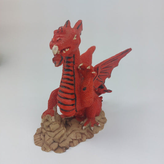 Fly Dragon Digurine Red Resin, See The Pictures