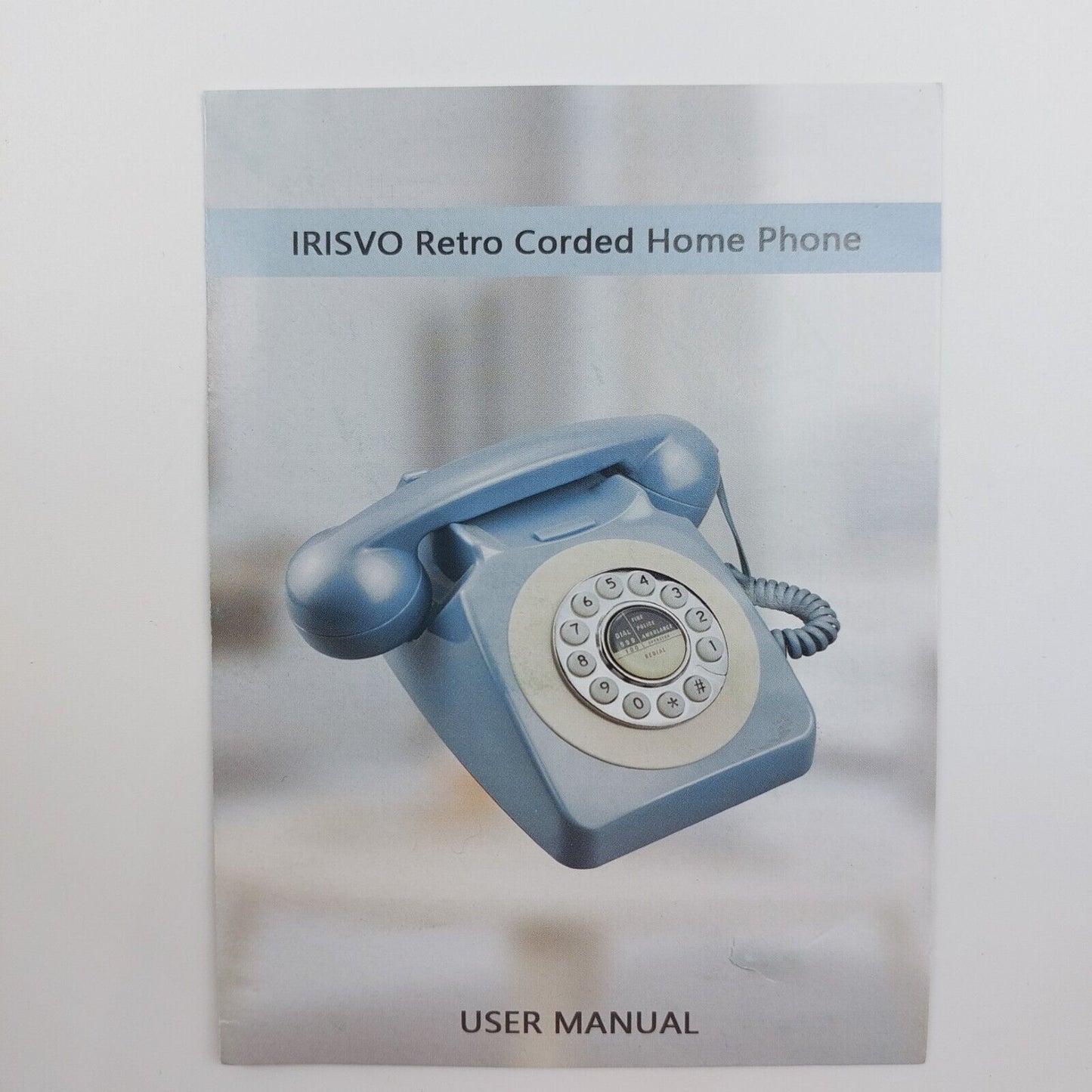 IRISVO Retro Yellow Corded Home Phone - Classic Dial