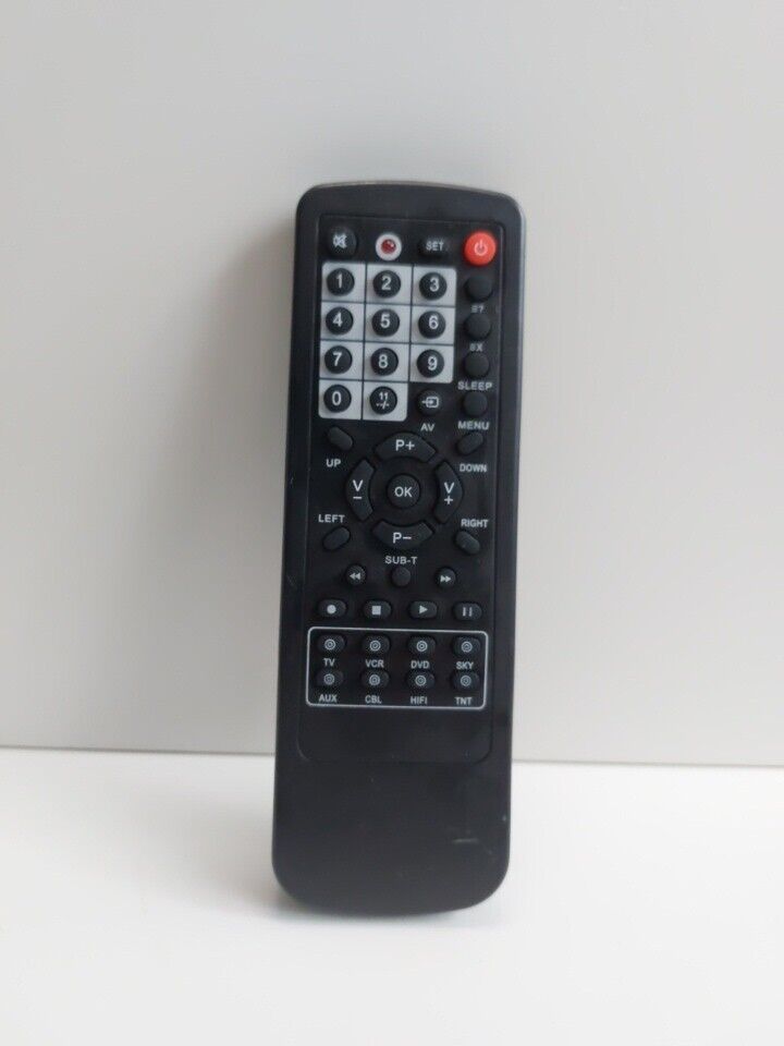 Signalex Universal Remote Control 10 in 1 Black Compatible with SKY & Most Brand