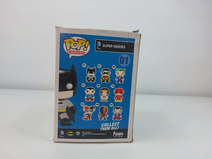 Funko Pop! DC Comics Super Heroes Batman 01 Vinyl Figure - Good Condition, Boxed