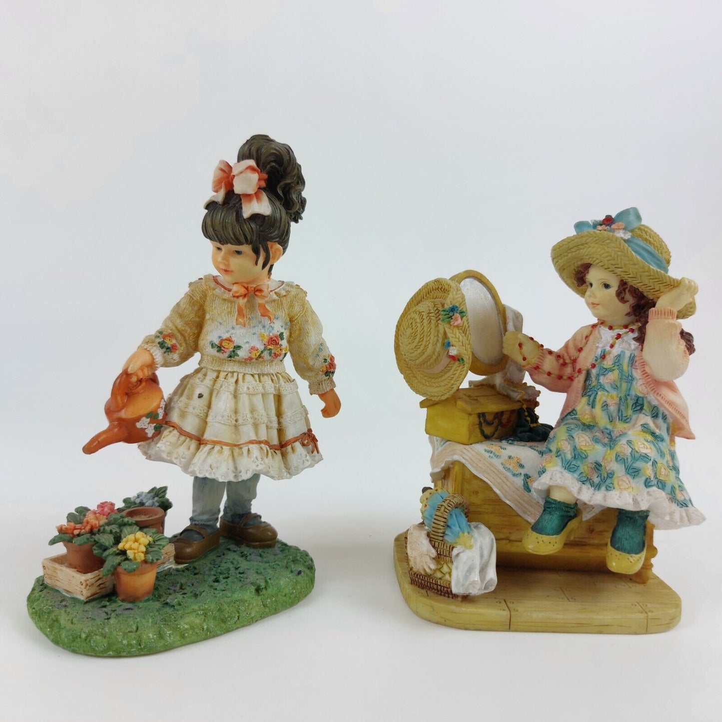 Christine Haworth Collectible Figurines - Little Miss Greenfingers & Monday's Child by Leonardo Collection