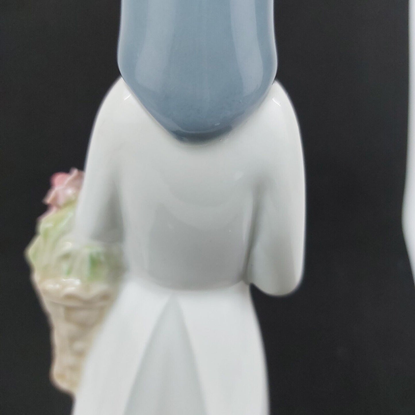 Cuart De Poblet Porcelain Lady with Roses Figurine, Valencia