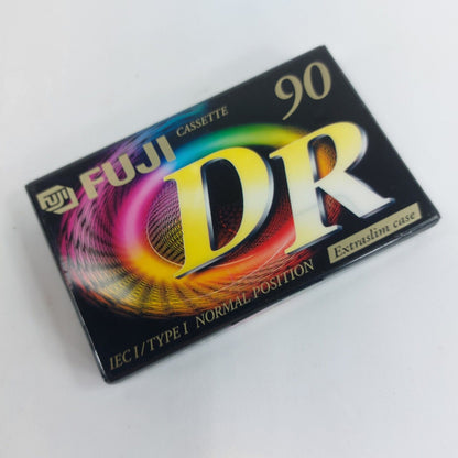 New Sealed Fuji DR 90 Tape Cassette IEC I / Type I Normal Position, Extra Slim C