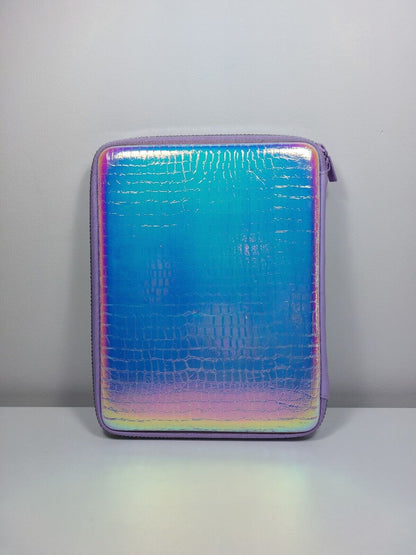 Smiggle Holographic Hardtop Pencil Case with Raised Bubble Design