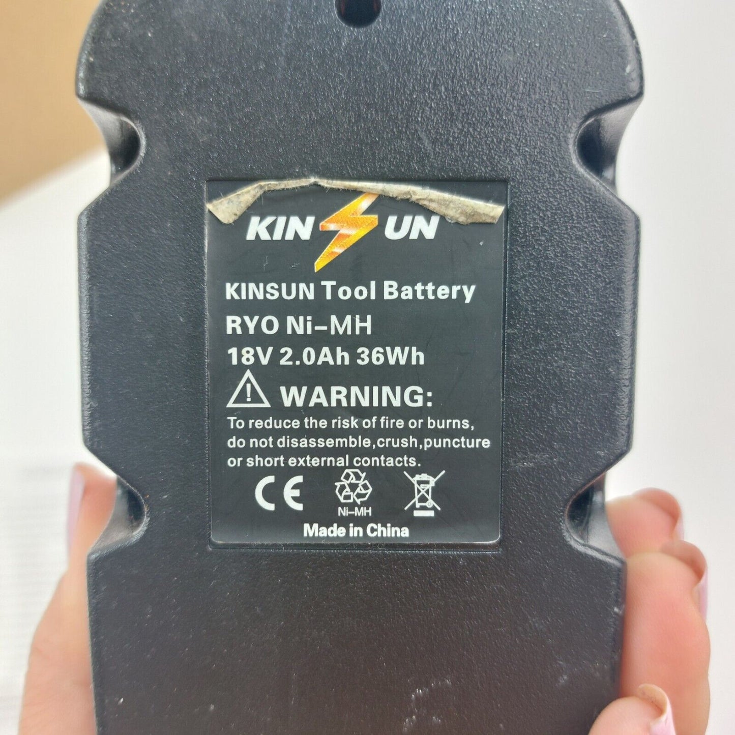 KINSUN 18V 2.0 Ah 36 Wh power tool battery