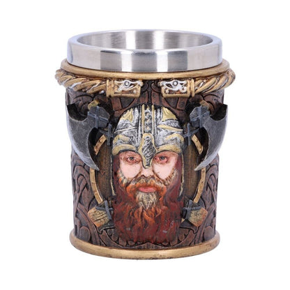 Nemesis Now Drakkar Viking Shot Glass- Hand-Painted Resin with Stainless Steel