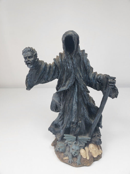 Very Rare Gothic Grim Reaper Figurine - Severed Head, Gargoyles, Skulls - Dark